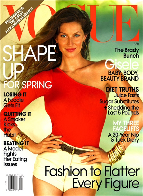 Жизель Бюндхен в апрельском Vogue USA Жизель Бюндхен в апрельском Vogue USA