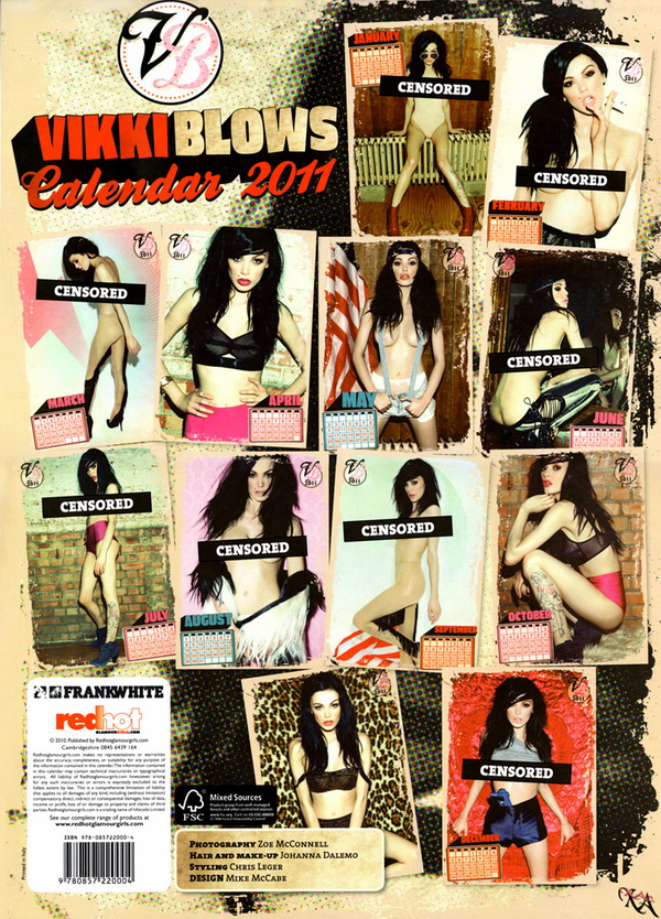 Календарь Викки Блоус Vikki Blows 2011 Календарь Викки Блоус Vikki Blows 2011