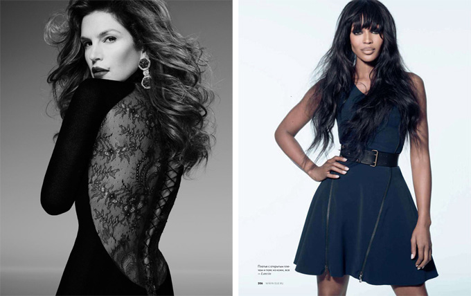 ����������� 90-� Cindy Crawford Naomi Campbell  � �����������