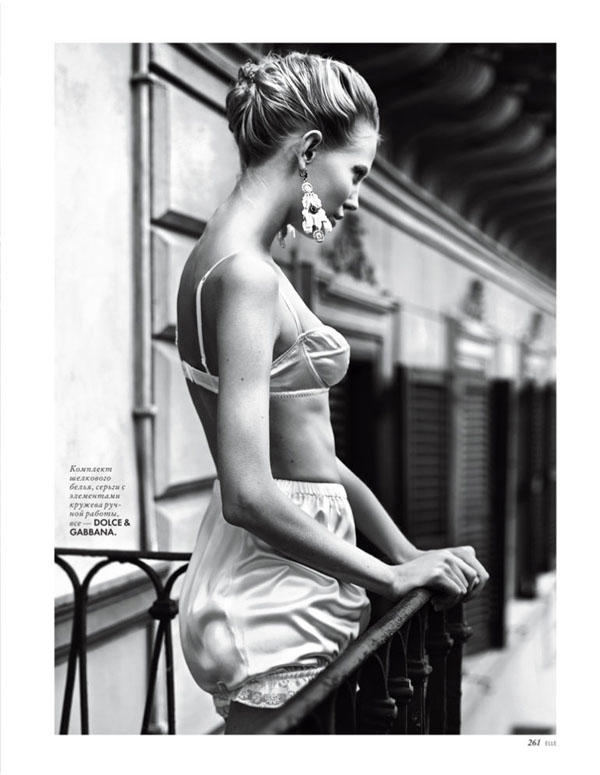 ����� ������� � Elle Ukraine Ragnhild Jevne ��� Dolce & Gabbana