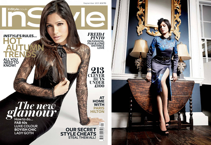 ���� ϳ��� � InStyle UK. ���� ������� Freida Pinto