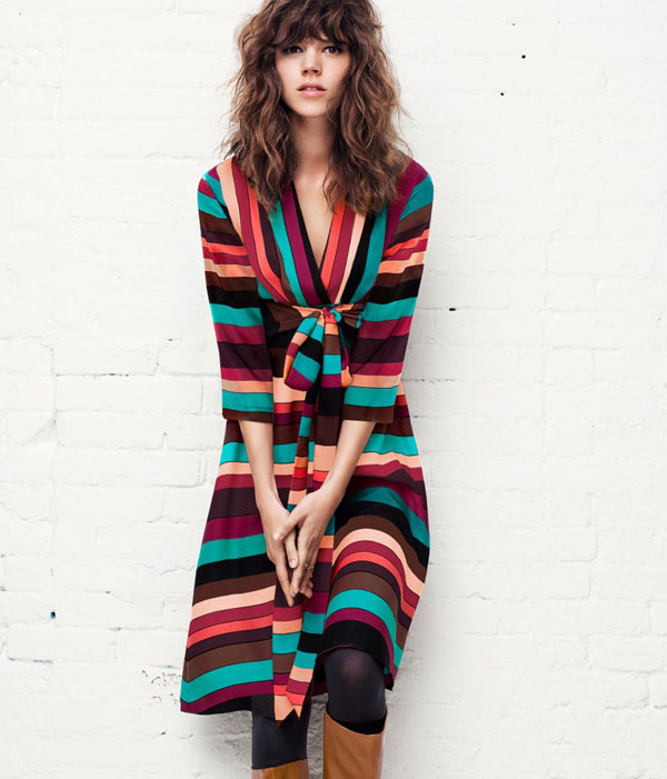 ����� ���� ������ � ������ H & M. ���� Freja Beha Erichsen.