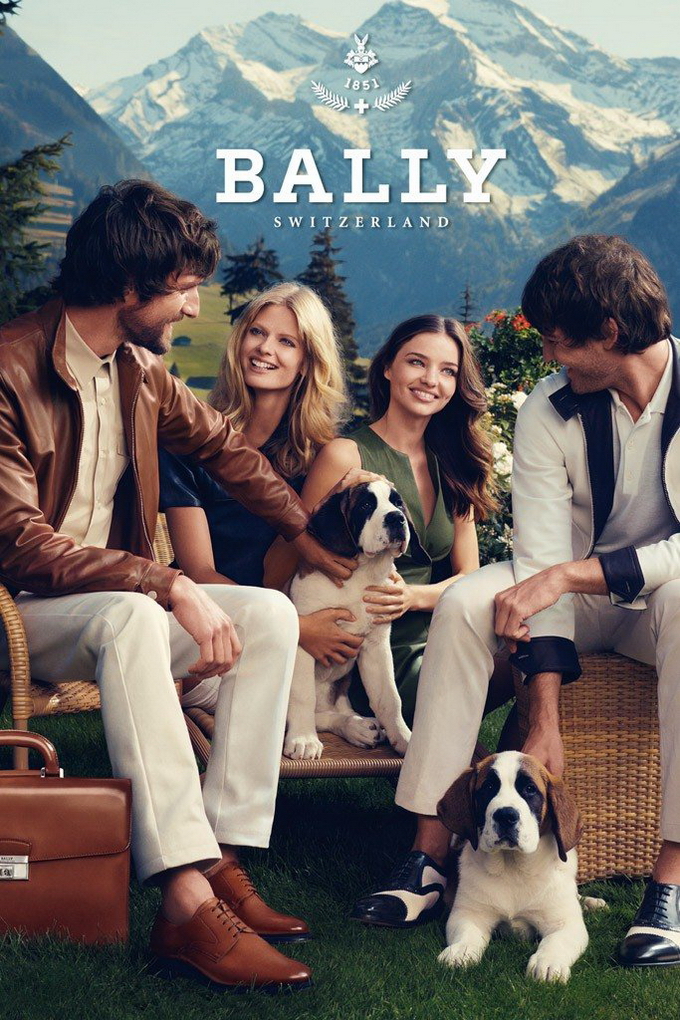 ̳����� ���� �� ����� ������� ��� Bally. ���� Miranda Kerr �� Julia Stegner