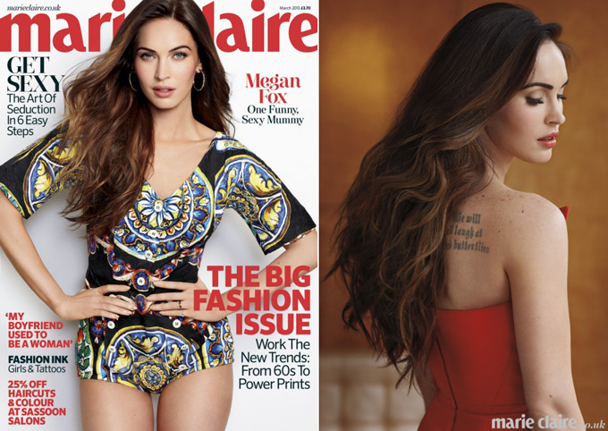 ����� ���� ��� Esquire US � Marie Claire UK. ���� Megan Fox � ��������.
