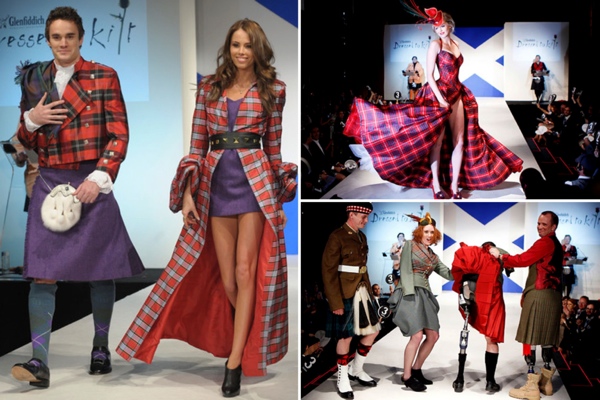 Модный показ Dressed To Kilt в шотландском стиле Модный показ Dressed To Kilt в шотландском стиле