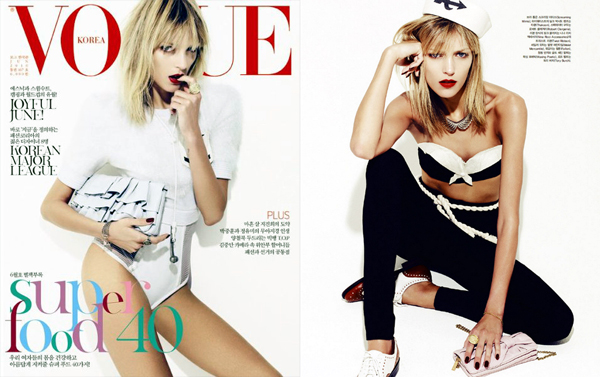 Аня Рубик Anja Rubik для Vogue Korea Аня Рубик Anja Rubik для Vogue Korea