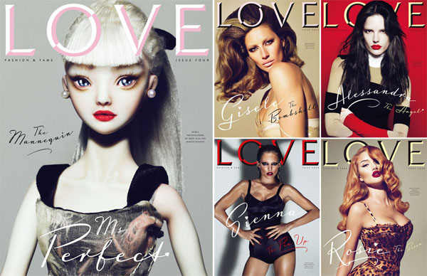 Обложки LOVE Magazine #4 Обложки LOVE Magazine #4