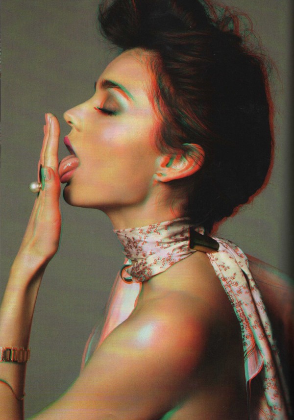 ������� ���� Miranda Kerr � 3D ��� Vogue Italia. 3D ����.