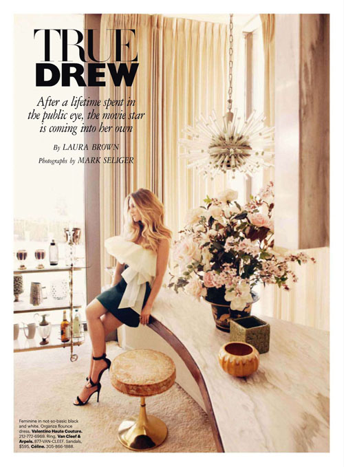 ���������� ��� �������� Drew Barrymore � Harper's Bazaar US 