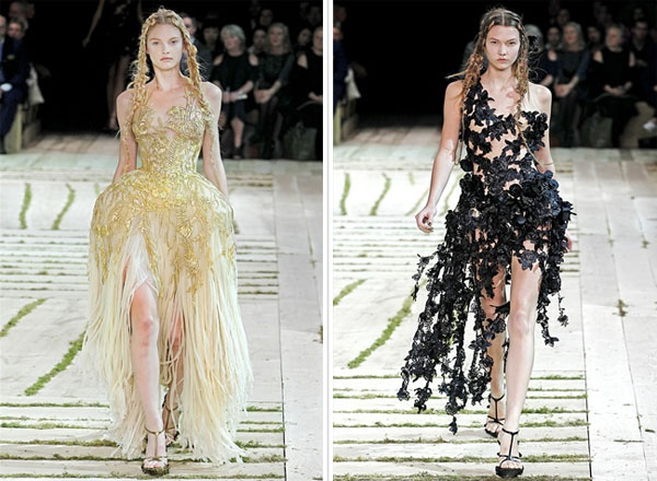Неделя моды в Париже: Alexander McQueen Spring 2011 Неделя моды в Париже: Alexander McQueen Spring 2011