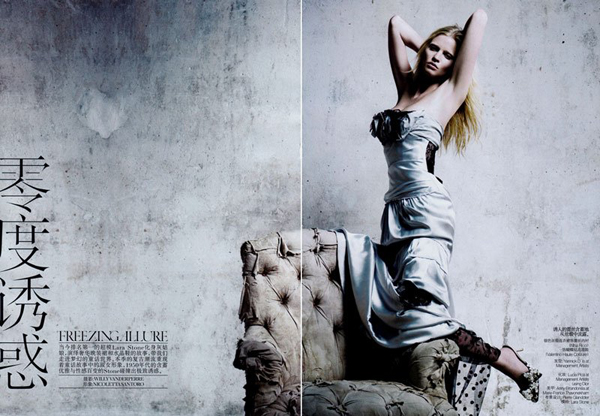 Лара Стоун Lara Stone в декабрьском Vogue China Лара Стоун Lara Stone в декабрьском Vogue China