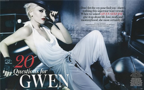 Гвен Стефани Gwen Stefani в апрельском InStyle Гвен Стефани Gwen Stefani в апрельском InStyle