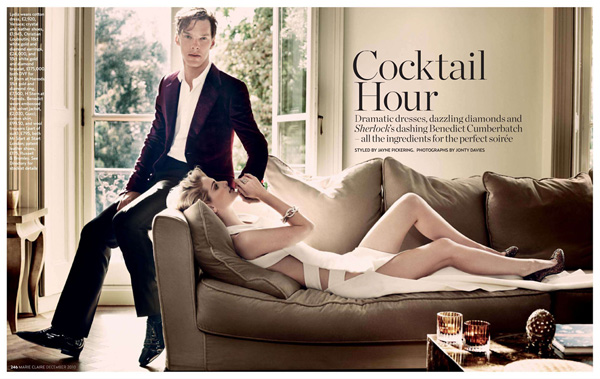 Коктейль с Шерлоком в Marie Claire UK Коктейль с Шерлоком в Marie Claire UK